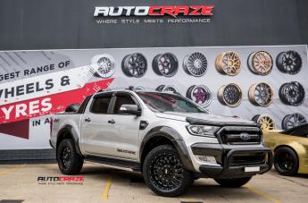 FORD RANGER GD03 GLOSS BLACK MILLED ACCENTS
